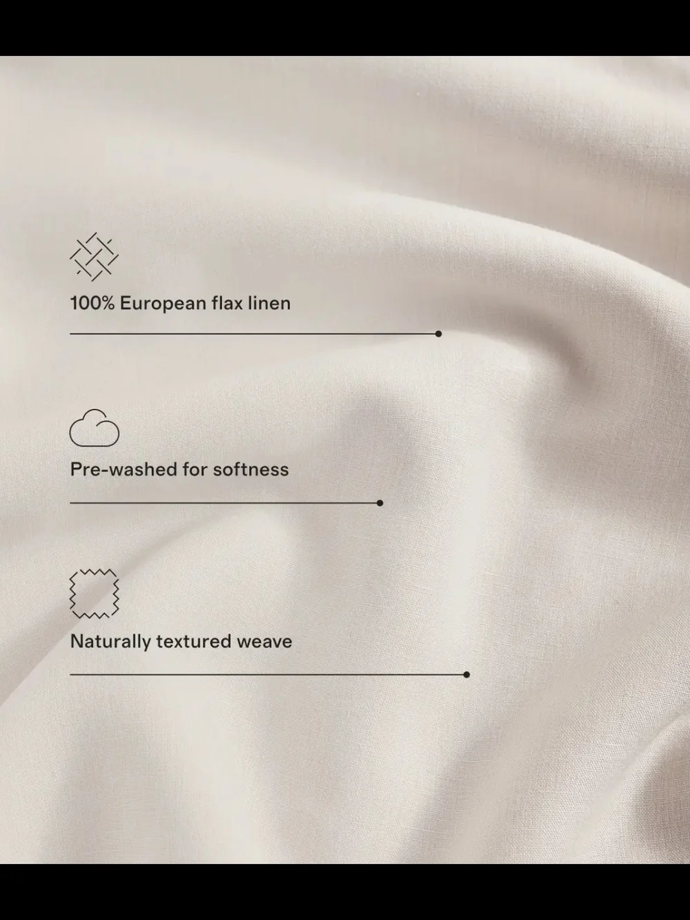 Quince European Linen Duvet Cover In Ocean, Sz Twin MSRP $134, New